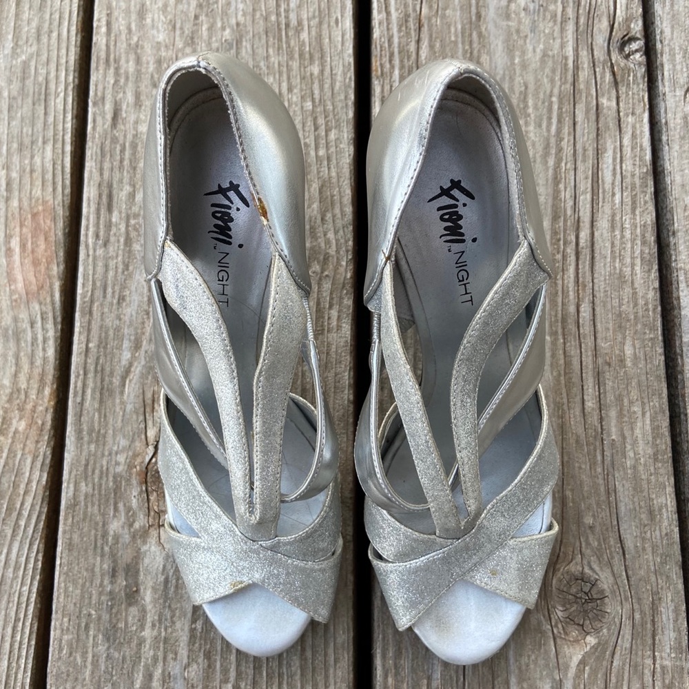 Silver High Heels